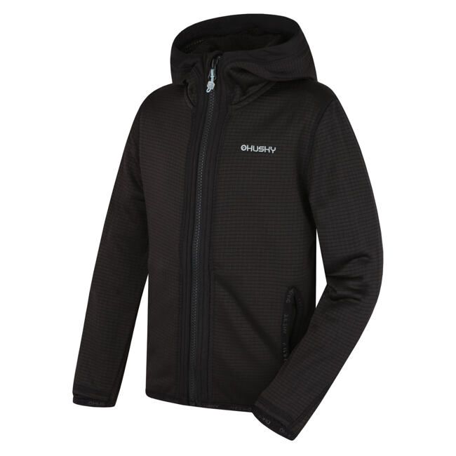 Dětská mikina s kapucí HUSKY Artic Zip K black