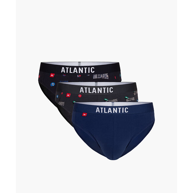 Pánské slipy ATLANTIC 3Pack - vícebarevné