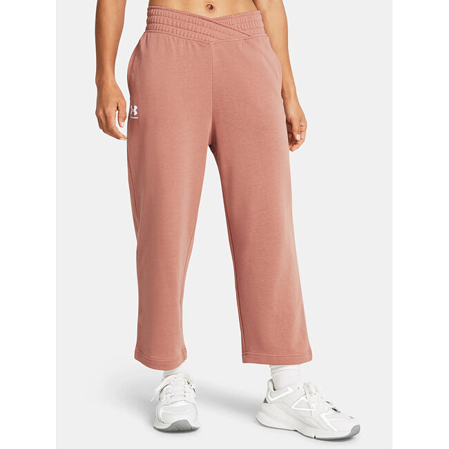 Dámské tepláky Under Armour Rival Terry Crop Wide Leg