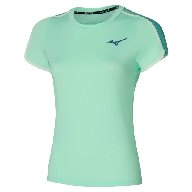 Dámské sportovní tričko Mizuno Frontier Tee – světle modré (Bay)