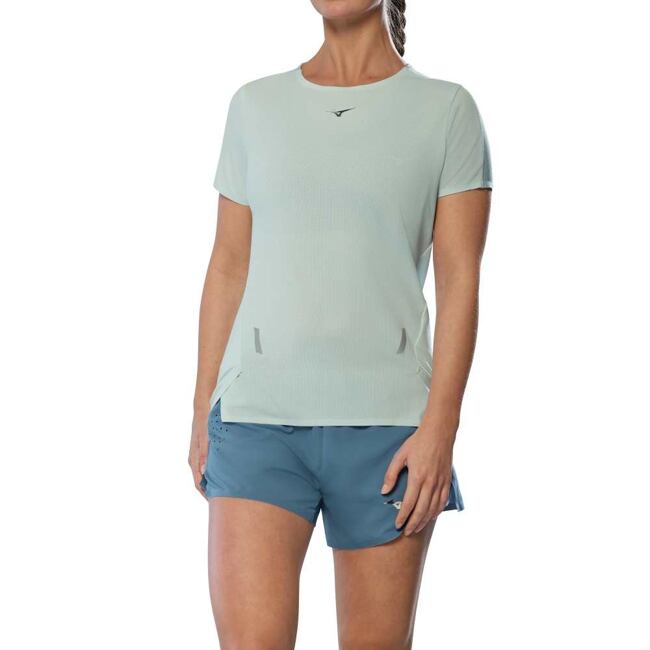Dámské funkční triko Mizuno Tech Light Tee – světle modré (Skylight)